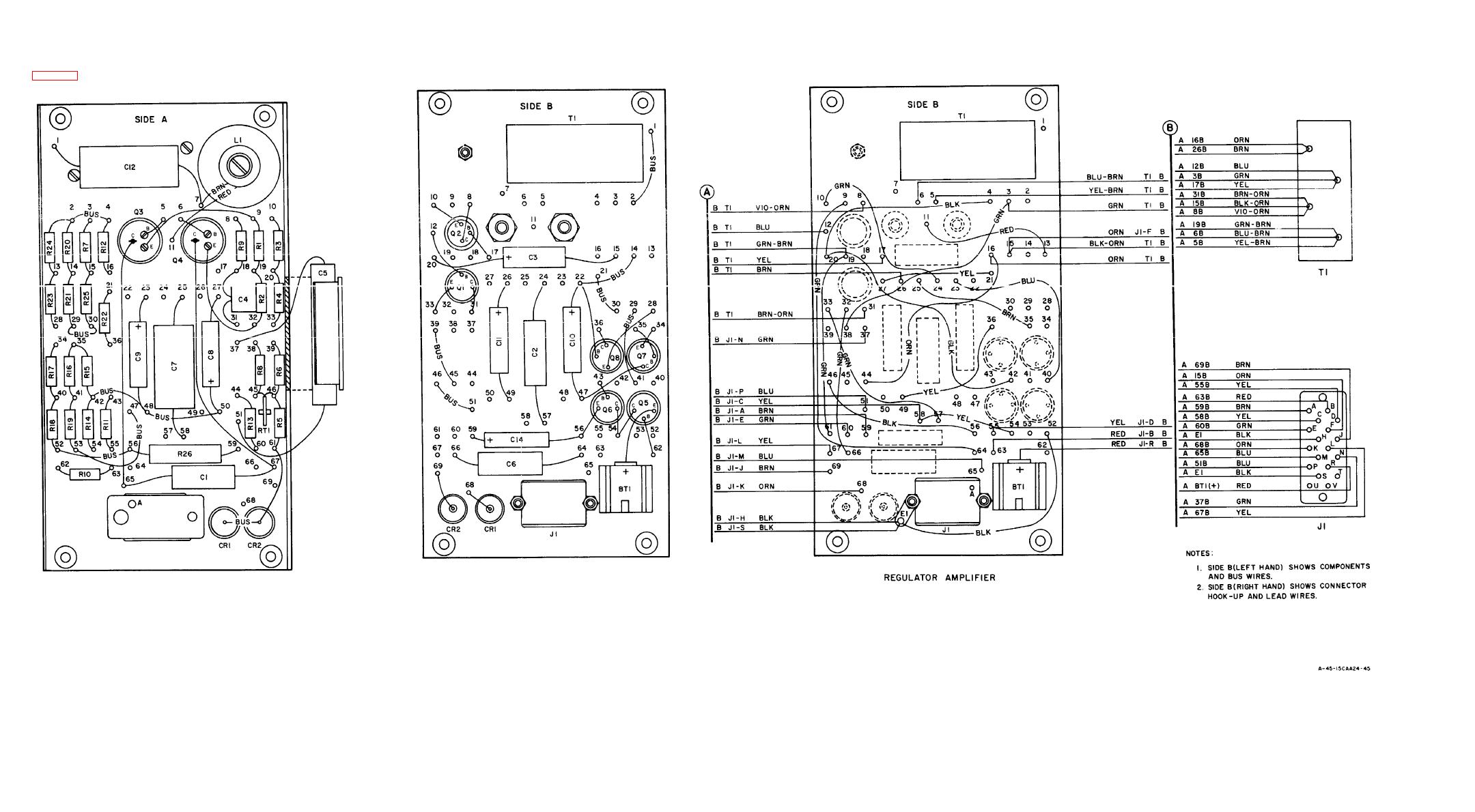 Figure 6-13. Regulator Amplifier Wiring Diagram